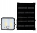P&auml;ikeseenergial LED-prožektor 30 W, 4800 lm, 3000&ndash;4000 K, IP65, must, &otilde;uevalgusti