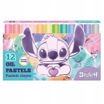 Disney Stitch Oil Pastellid, 12 v&auml;rvi