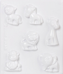 Kipsivalu vormid - Loomad, 6 tk.