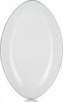 Revol Equinoxe ovaalne valge taldrik 35 x 22 cm
