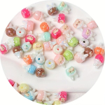 Helmed j&auml;nesepea, 9pcs Colorful Rabbit Head Kiki Beads colorful Mixed Colors