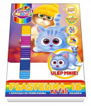 Koma-plast Sweet Colors plastiliin, 16 v&auml;rvi + voolimislabidas