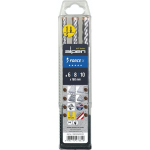 Betooni puurikomplekt Alpen Sds+, 3 tk. (6/8/10x160 mm)