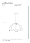 Lucide Dikra ripplamp, must E27