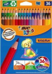 Bic Kids Evolution v&auml;rvilised pliiatsid, 36 tk.