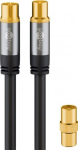 Antennikaabel 135 Db, 4x varjestatud, 2 m