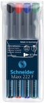 P&uuml;simarker Schneider Maxx 222 F, 4 v&auml;rvi, 0,7mm