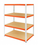 Metallist riiul Helios Hwo 196x180x40 cm, 4 riiulit, 175 kg/riiul