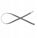 Barry Kingi nahast jalutusrihm 20mm x 100cm hall/valge