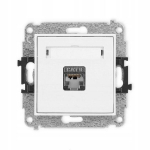 Mini arvuti pesa Rj45 Cat 5e, valge matt