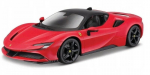 Miniauto - Bburago - Ferrari SF 90 Stradale - Punane - Usaldusv&auml;&auml;rsed &uuml;ksikasjad - Avanevad osad