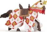 Figurine Cheval Blanc fleur de lys - PAPO - LE MONDE MEDIEVAL - Laste jaoks