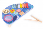 Musical Instrument Table with Xylophone, Cymbal, Tambourine, and Shaker, Sea Theme ECOTOYS