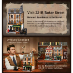Pantasy "sherlock Holmes 221b Baker Street" 3087 detailid