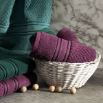 Granaatpuuvillane r&auml;tik Davos, 70x140 cm, riisi tekstuur