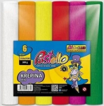 Krepppaber mini, 6 erksat v&auml;rvi, 20x250 cm