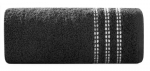 Must vannilina Seba 70x140 cm triibulise &auml;&auml;risega