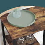 Baarilaud, 110x40x90 cm, pruun-must, puit-teras