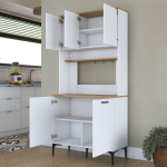 P&otilde;randaseisev k&ouml;&ouml;gikapp Hanah Home JE192-3798 valge, modernne, uksekapid, puitlaastplaat