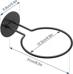 Korvpalli seinahoidik, must, 8.2x4.9 tolli, 1 tk