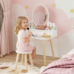Lastelaua komplekt 56x38x87,8 cm valge, panipaigaga
