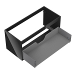 Valamukapi korpus Mexen Box-A, 100 cm, 1 sahtel, must l&auml;ikiv