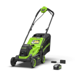 L&uuml;kkatav akutoitel muruniiduk Greenworks MO24L411-01, 24 V, koos aku ja laadijaga