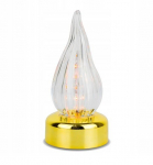 Leegiefektiga LED-k&uuml;&uuml;nal, L-1 15 cm. Kuldne v&auml;rv