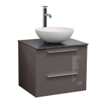 Vannitoakapp LAPEYRE Chamois 60 koos t&ouml;&ouml;pinna, valamu ja segistiga