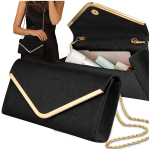 Naiste &otilde;lakott / clutch-kott, &otilde;htune elegantne, must, Juoda