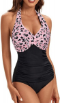 Ujumistrikoo naistele Saitdress Tummy Control, must/roosa, S