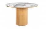 laud Signal meble Rondo Ceramic, pruun/valge