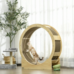 Kasside jooksuratas/kraapimispost PawHut 91x33,5x94cm, helepruun