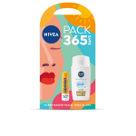 P&auml;ikesekaitsekomplekt NIVEA Sun Invisible Daily Fluid SPF50 + Liposan SPF50 N&auml;o ja huulte kaitse &Uuml;lihele tekstuur K&otilde;rge UVA/UVB kaitse