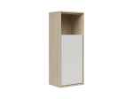 Riiul&ndash;kapp Ema, 100x36 cm, hall/pruun