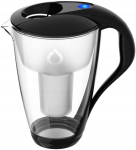 Klaasist filterkann Crystal LED 2 l must koos padruniga