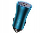 Autolaadija 154W 9in1 USB-C USB-A 12V pistikupesade ja LED-kaabliga 1 m, Automobilinis įkroviklis 154W 9in1 USB-C USB-A su 12V lizdais ir LED kabeliu 1 m