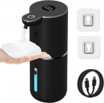 Automaatne vahutava seebi dosaator, USB laetav, 6 taset, must