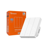 Sonoff Zbm5-3c-80w 3-kanaliline Zigbee seinal&uuml;liti, Balta