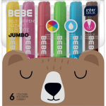 Jumbo markerid "bebe Friends", 6 v&auml;rvi