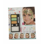 Makeup kit - Forest Princess - 3 color palette - Black pencil - Sponge - Double brush