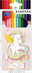 Kolmnurksed pliiatsid 12 v&auml;rvi Unicorn