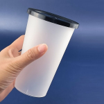 Topsid, 25 tk, 360 ml puodelis + skaidrus dangtelis