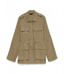 Vero Moda Naiste jakk 10307302*02, tumebeež/Kelp 5715832697001