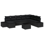 vidaXL Aia Diivanikomplekt padjaga 9 pcs pol&uuml;rotang