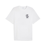 PUMA meeste vabaaja T-s&auml;rk PUMA GRAPHIC Card Play Relaxed Tee PUMA White - 63212102, valge