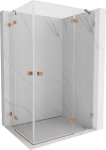 Mexen Lunar Duo paredu&scaron;ikabiin, parempoolne, 105 x 85 cm, l&auml;bipaistev, h&otilde;&otilde;rutud vask - 834-105P-085L-65-00