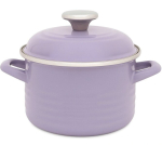 Emailpott 16 cm, 2 l, pastelne lilla v&auml;rv