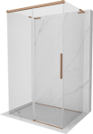 Mexen Rox-3S L 3-seinaline liuglev du&scaron;inurk 110 x 90 cm, l&auml;bipaistev, harjatud vask - 8C2L-110-090-65-00-3S