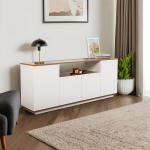 Kummut Arista, 180x75x44,5 cm, valge